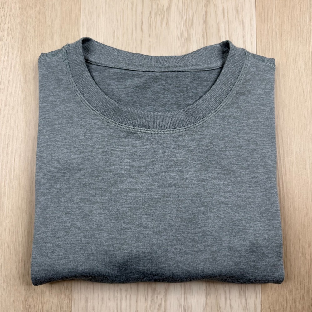 Vuori Mens Charcoal Gray Gym Performance Crew Neck Ponto Tech T Shirt 2XL